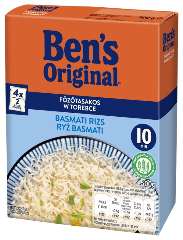 Ben's Original™ rizs Basmati főzőtasakos 500g
